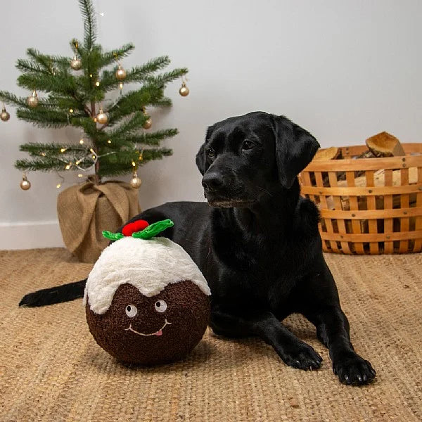 COLIN CHRISTMAS PUDDING DOG TOY (SIZE: L)