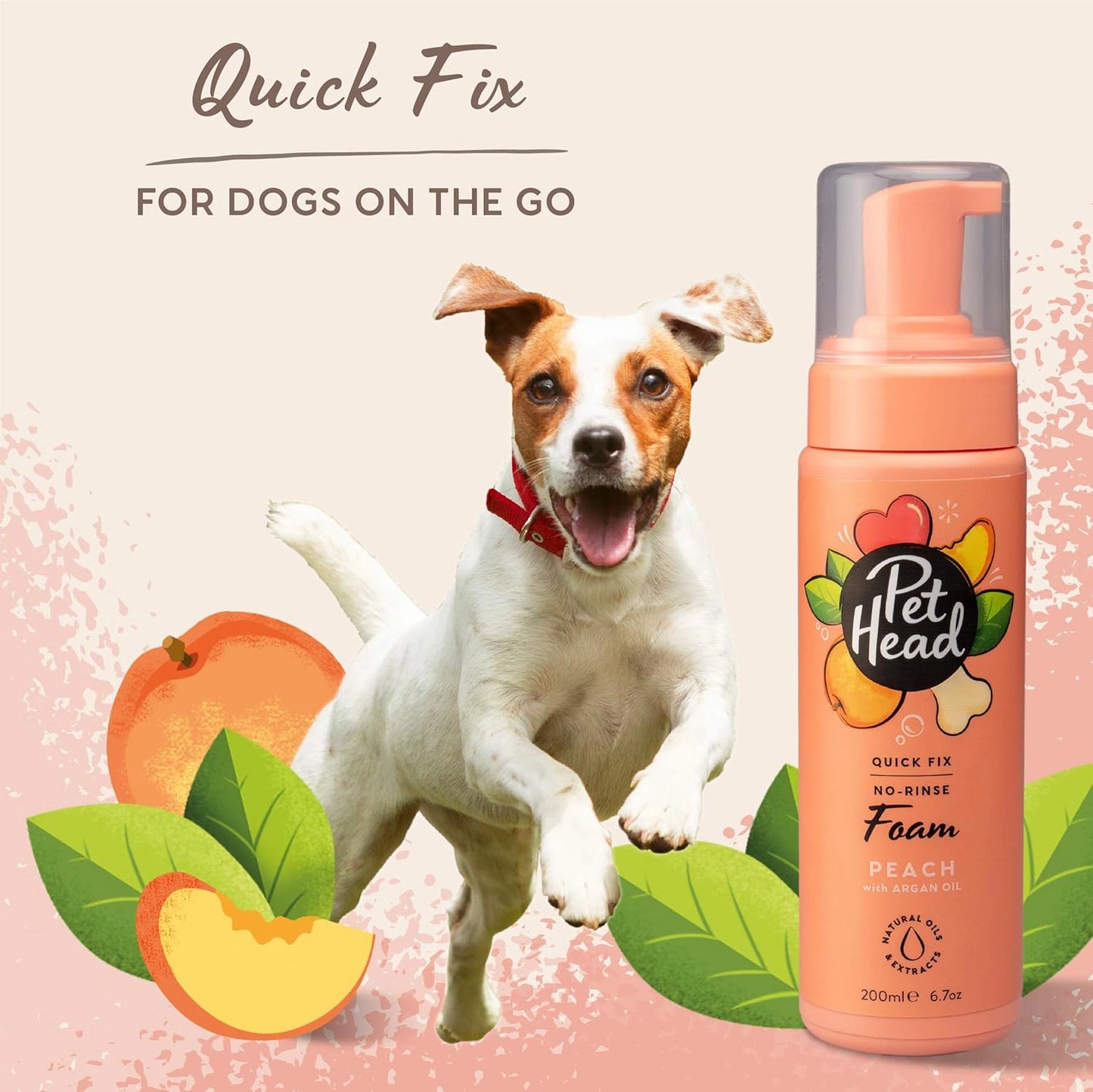 PET HEAD QUICK FIX FOAM - NO RINSE FOAM FOR DOGS 200ml