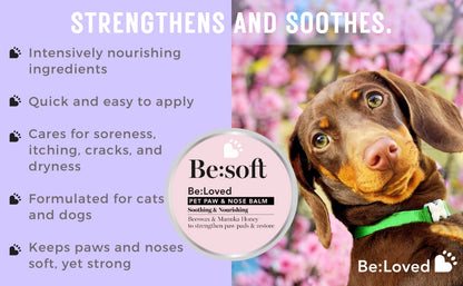 BE:SOFT NATURAL DOG NOSE BALM & DOG PAW BALM