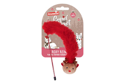 CUPID AND COMET ROXY REINDEER CAT TEASER WAND
