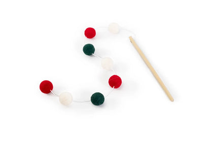 CUPID AND COMET WOOL POMPOM CAT TEASER WAND