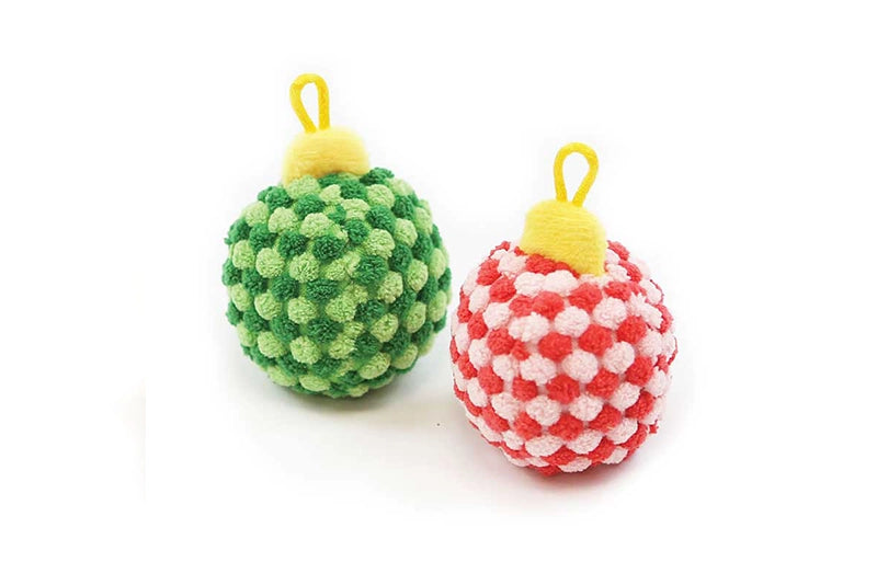 BRIGHT BAUBLE CAT TOY PK2