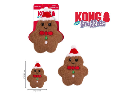 KONG HOLIDAY SNUZZLES MINI GINGERBREAD (SIZE: XS)