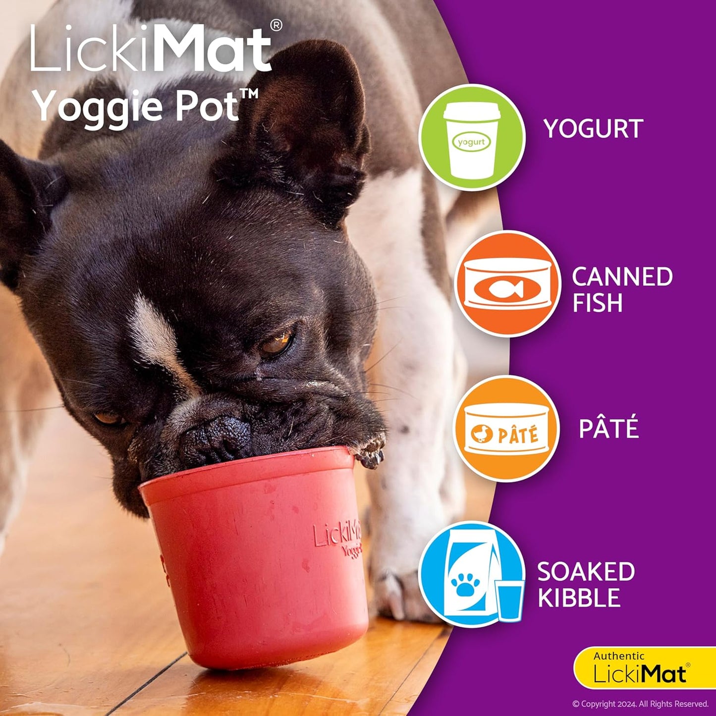 LICKIMAT YOGGIE POT™ ORANGE