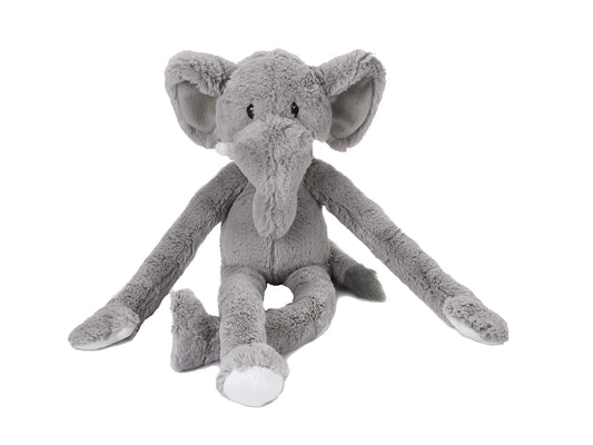 SWINGIN’ SAFARI ELEPHANT PLUSH SQUEAK SOUND INTERACTIVE DOG TOY