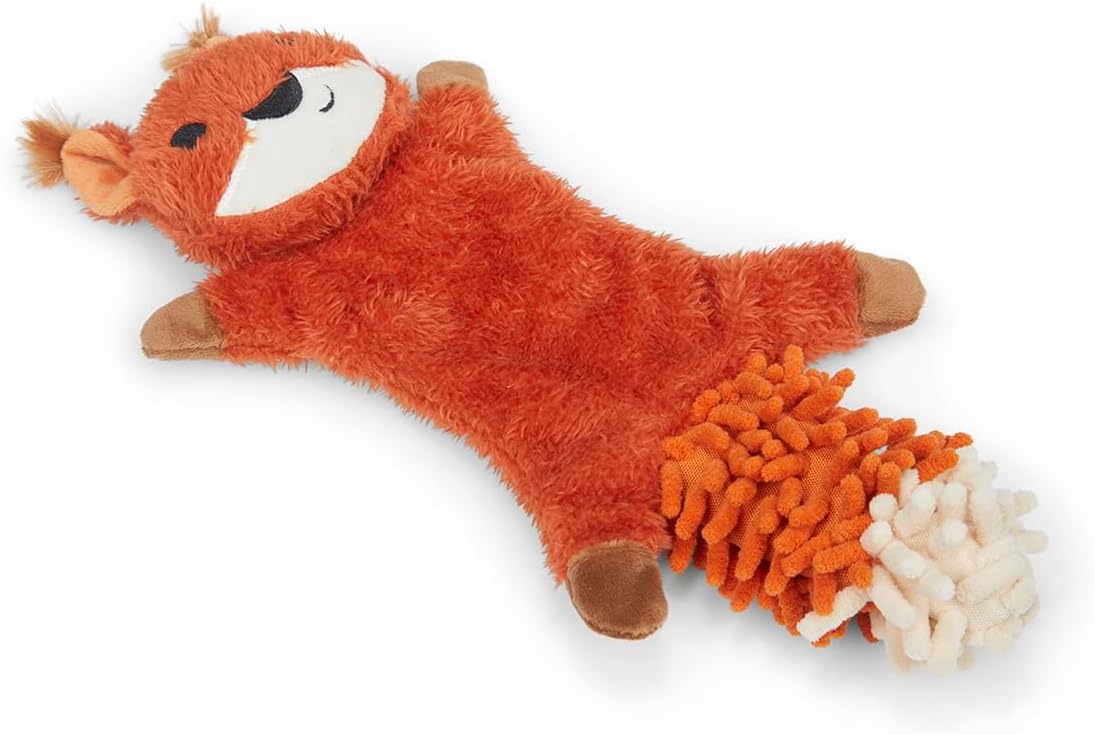 PETFACE WOODLAND SAFFIA SQUIRREL CRINKLE DOG TOY