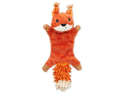 PETFACE WOODLAND SAFFIA SQUIRREL CRINKLE DOG TOY