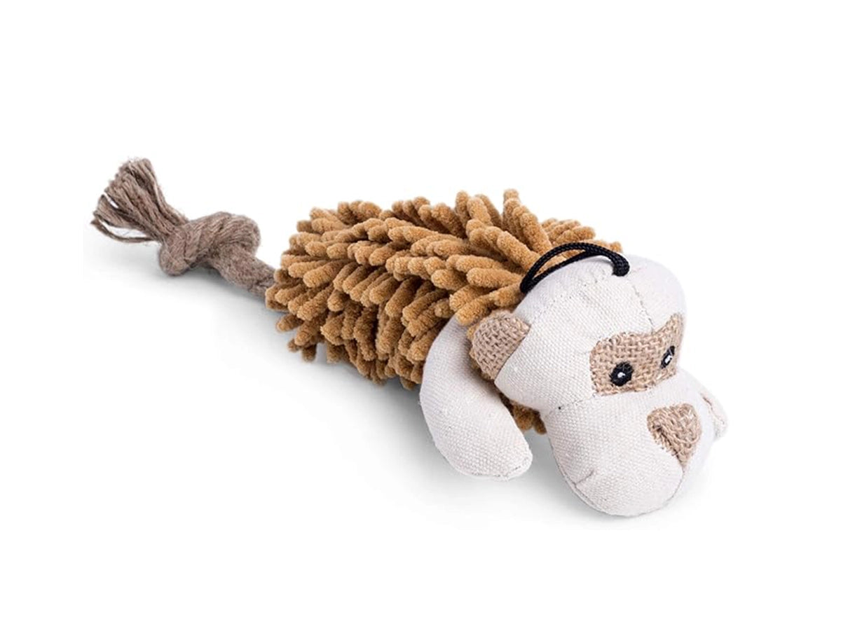 PETFACE BUDDIES SHAGGY MONKEY PLUSH DOG TOY