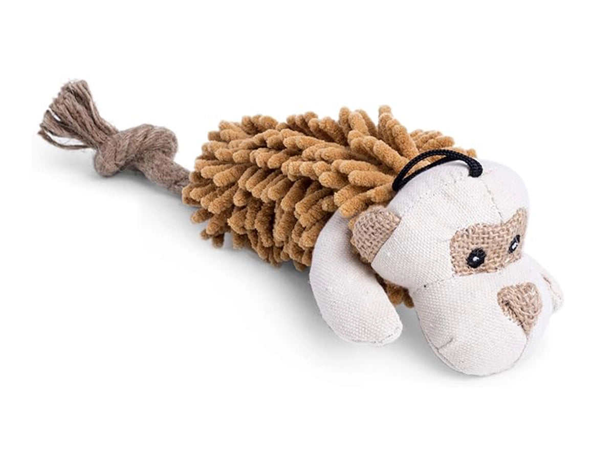 PETFACE BUDDIES SHAGGY MONKEY PLUSH DOG TOY