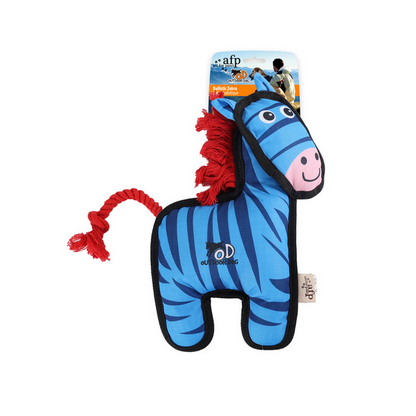 ALL FOR PAWS OUTDOOR BALLISTIC ZEBRA DOG TOY