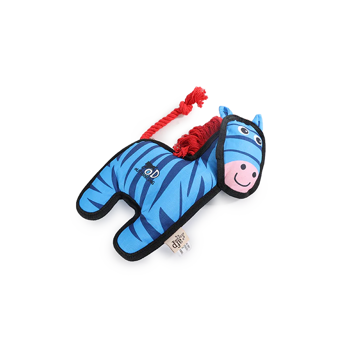 ALL FOR PAWS OUTDOOR BALLISTIC ZEBRA DOG TOY