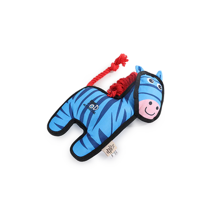 ALL FOR PAWS OUTDOOR BALLISTIC ZEBRA DOG TOY