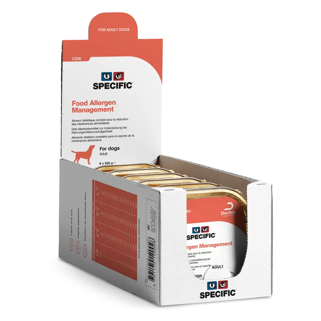 CDW FOOD ALLERGEN MANAGEMENT 6 X 300G - Bullard.Vet
