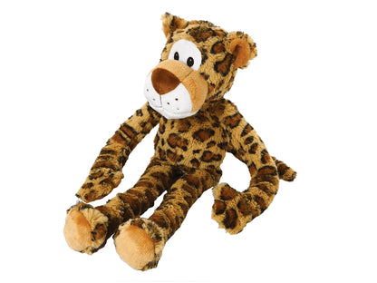 SWINGIN’ SAFARI LEOPARD PLUSH SQUEAK SOUND INTERACTIVE DOG TOY